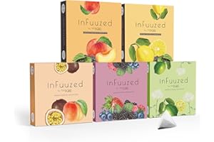 ‎720°DGREE 720°DGREE "InFuuzed" Geschmack - 5 Sorten Probierangebot mit Eistee 100 Beutel mind. 50 Liter - Kein Zuckerzusatz, Ohne Kalorien - Natürlich leckere Getränke einfach immer und überall genießen