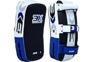 3X PROFESSIONAL CHOICE 3X Sports Muay Thai Pad for Coaching, Kickboxing Curved Kick pad, Thai Pads Strike Shield MMA, Martial Arts, Karate, Taekwondo, Punching, Foot, Knee and Elbow Target