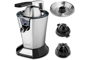 Ufesa EX4950 Presse-Agrumes Électrique avec Levier, 600W, Versement Continue, Système Anti-Gouttes, Double Cône, Filtre en Acier Inoxydable