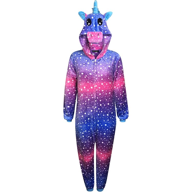 Pyjama Onesie Licorne Pour Enfant Et Adulte - Déguisement Cosplay, Unisexe, Pour Halloween, Soirée, Confortable En Flanelle - 9