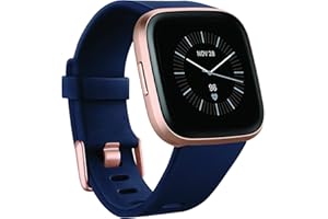Fitbit Versa2 Health Fitness, 2 (edición Especial) El Smartwatch Que Te Ayuda A Mejorar La Salud Y Forma Física Unisex Adult, Textil En Azul Marino Rosa, Talla Única