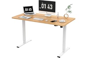 ‎SANODESK SANODESK EP1E Schreibtisch Höhenverstellbar Elektrisch 120x60 cm, Höhenverstellbarer Schreibtisch mit kompletter Tischplatte, Ergonomischer Steh-Sitz Tisch, Computertisch, Adjustable Desk