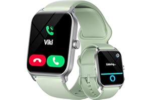 GYDOM Montre Connectée Femme avec Appel Bluetooth, Alexa intégrée 1.8" Smartwatch Moniteur de SpO2 Fréquence Cardiaque Sommeil 100 Sport Podometre Calories Etanche IP68 pour Android iOS