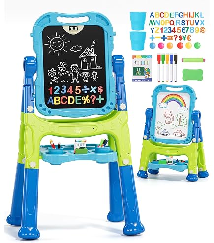VTech Magi Chevalet Magnéti'Lettres – Tableau Double Face, Interactif, En Bois Et Plastique, Dès 3 Ans