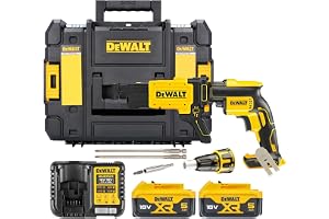 DEWALT DCF620P2K-QW Kolborstfri Gipsskruvdragare 18V XR med 2x5,0 Ah Batterier, TSTAK