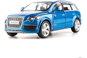 RMZ City 1/36 Scale Audi Q7 Casting Car Model, Zinc Alloy Toy Car for Kids, Pull Back Vehicles Toy Truck for Toddlers Kids Boys Girls Gift Blue