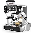 COSTAR Professional Espresso Machine with Grinding & Frothing, 19 Bar Coffee Maker with LED Screen, Coffee Machines for Home/Office/Coffee Shop, 1.8L Removable Water Tank for Cappuccino, Latte