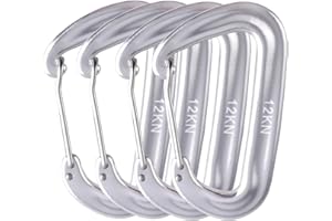 ‎AZARXIS Azarxis karabiner Schnellverschluss mit 1200kg Belastbarkeit, Rostfrei und Ultraleicht, Karabinerhaken Schlüsselanhänger aus Aluminium für Hängematte, Camping, Angeln