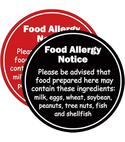 Food Allergy Notice Please Alert Your Server Of Any Allergies Safety