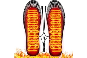 COMBLU Plantillas calefactables, Plantillas térmicas Impermeables USB, Plantillas térmicas Lavables para Caza de Invierno, esquí, Pesca, Senderismo