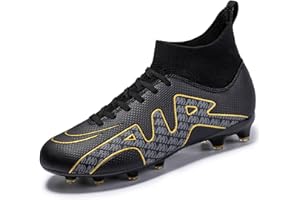 WEJIESS Jugend-Fußballschuhe Outdoor Herren-Fußballschuhe Herren High Top Fußballschuhe Jungen Turf Trainer Professionelle Fußball-Athletik-Schuhe