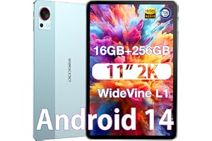 DOOGEE T30S Android 14, 11" 2,4K- , pekplatta, 16 GB RAM + 256 GB ROM/TF , med Sim/Octa Core/13MP+8MP/batteri på 8580 mah/bred L1