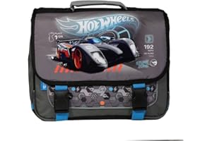 Bagtrotter CARTABLE 38 CM GRIS ET BLEU-HOT WHEELS