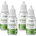 Grandeur Zero Colorie Sugar Free Stevia Drops, No Maltodextrin No Dextrose, For Keto Diet & Weight Watchers, Sugar Substitute - 80ml (1600 servings)(Pack of 4)