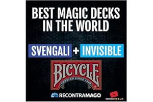 RecontraMago Magia Bicycle - Las Top Barajas Mágicas del Mundo Ahora en Cartas Bicycle - Trucos de Magia para niños y Adultos (Invisible + SVENGALI)