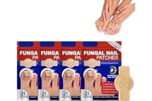 TWINSUN Pilz-Nagel-Patches, Nagelgraben Reparaturpflaster, Spaltnagelreparatur Stärkende Nägel, Zehennagel Korrektur Patch für Beschädigte Nägel und das Erscheinungsbild Verfärbter Nägel (4 Pack)