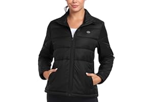 MoFiz Chaqueta de Pluma Ligero Mujer Chaqueta de Plumón Invierno Cálido Plumiferos Abrigo Antiviento con bolsillo