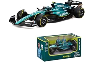 Xiangtat 1:43 F1 Aston Martin Aramco F1 Team AMR23 2023 No.14 Fernando Alonso Modèle de voiture en alliage moulé sous pression (AMR23 14#)
