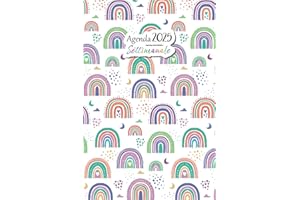 Agenda 2025 Settimanale Orizzontale: Formato A5 | 12 Mesi da Gennaio a Dicembre 2025 | La Settimana su una doppia pagina | Pianificatore Italiano | Ce la posso fare