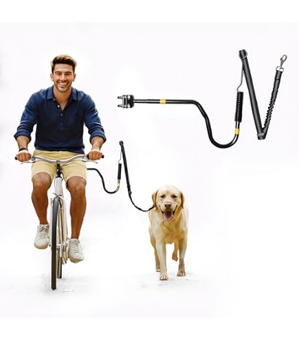 NEWURBAN Freihndige Hundeleine Frs Fahrrad - Sichere Jogging- Und  Radfahrleine Mit Schneller Montage