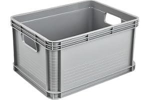 keeeper Transportbox, stapelbar, polypropen, 20 l, Robert, nordiskgrå