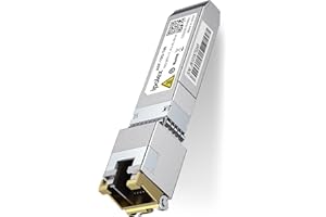 ‎IPOLEX ipolex 1 PC 10Gb SFP+ to RJ45 Kupfer transceiver, Mini GBIC 10GBase-T RJ-45 SFP Modul Kompatibel mit Cisco SFP-10G-T-80, Ubiquiti, Mikrotik, Fortinet, Netgear, TP/D-Link Zyxel etc.(CAT.6a, 80 Meters)