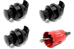 Haasweller I 3X Profi Push Lock 1-24mm + Bohrer Wohnmobil Möbelschloss Druckschlösser Druckknopf Boot Camper Verriegelung Schnappverschluss