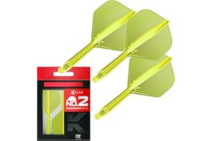 Target Darts K Flex Fléchettes et Arbres Intégrés, No.2 | Pack de 3 Fléchettes Moulées K-Flex - No2, Kflex All in One Flèche et Tige de Fléchettes Moulées Longueurs: Court, Intermédiaire et Moyen