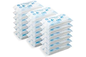 Amazon 1080 Salviettine Umidificate Ultra Sensitive per Neonati, Senza Profumo, 18 Confezioni da 60, (in Precedenza un Marchio by Amazon, Stesso Prodotto)