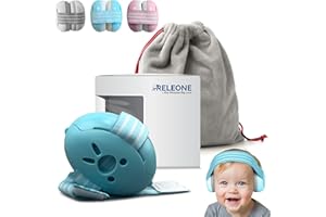 Releone Ear Defenders Children – Noise Cancelling Headphones for Kids Up to 36 Months – Soft & Comfortable Baby Ear Defenders for Safe Hearing Protection & Improved Sleep