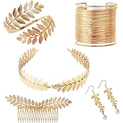 Coiffe De Déesse Grecque, Peigne De Mariée, Pièce De Cheveux De Feuille De Laurier, Halo De Mariage, Barrette à Cheveux Antique En Laiton Doré - France