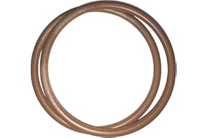 Linic Products UK Made Bag/Purse Handles, Plastic, Round, Brown Wood Effect, 1 Pair, Small, 15cm, Macrame, Sewing (S7796). Free UK Postage.