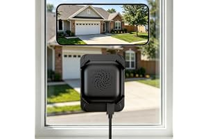 Ediloca 2K Fönsterkamera för hemsäkerhet, 2,4GHz & 5GHz WiFi inomhuskamera med fullfärgs nattvision, AI mänsklig detektering