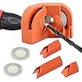 Multipurpose Drill Bit Sharpener, Compact Portable DIY Sharpening Tool, High Hardness Drill Grinder Grinding Tool (Orange)