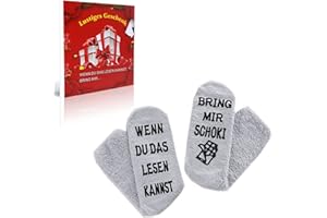 GEYMXZIK Lustige Socken Geschenke für Männer Frauen, Witzige Geschenk für Weihnachten, Geburtstagsgeschenk | Wenn Du Das Lesen Kannst, Bring Mir ...