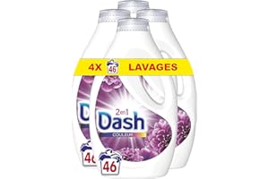 ARIEL Dash 2in1 Lessive Liquide 184 Lavages, Bouquet mystère Pouvoir Ultra Nettoyant Et Fraîcheur Longue Durée