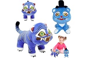 YISKY Peluche K-Pop Dem0n Hun-ters, 2 Pièces K-Pop Dem0n Hun-ters Peluche Tigre, P-eluche Tigre Kp0p, Plush K-p0p Dem0n T-igre Bleu, D-emOn Hunters Plush Doll, Cadeau Mignon pour Fans