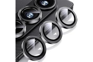 Jurqqer Kameraschutz für Samsung Galaxy Z Fold 7 5G 2025, [Kratzfest & Stabil] 9H Ultradünner Gehärtetes Glas, Kamera Schutz aus Aluminiumlegierung, Einfache Installation Schwarz