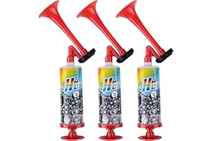 EUJRCF 3 Pcs Air Horn, Handheld Air Pressure Horn, Handheld Pumps Super Louds, Hand Klaxon For Sports, Car, Marine Boats, Festivals, Camping, Birthday Celebrations