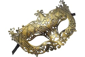 Topkids Accessories Masquerade Mask For Women and Men, Venetian Mask Halloween Mask, Masks for Masquerade Ball, Fancy Dress Adult, Cosplay accessories,