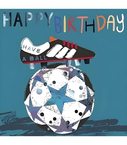Biglietto Di Compleanno Divertente "Football Yellow Cards" - AR2099, 12x17 Cm, Con Busta - 4