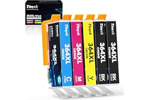 Timink Cartuchos de Tinta Compatibles Multipack para HP 364 364XL Compatible con Photosmart 5510 5511 5512 5520 5522 6512 6515 6520 DeskJet 3070A 3520 3522 Officejet 4610 4620 4622 (2N/1C/1M/1Y)