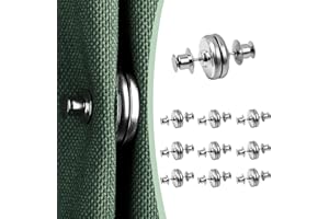 Lonimia Hebilla Magnética para Cortina, Pares Accesorios De Cortinas,Imanes para Cortinas Abrazaderas Magnética para Cortinas para Decoración De Familia Oficina Hotel (10 Piezas)