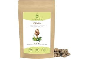 IDDA Herbal Morilles Séchées 100g, Morilles Pointues Deshydratées, Champignons Séchées, Morchella