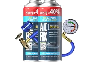 A/C FIX gasersättning R134a 2 x 235 g + spår för billuftkonditionering - för bilar 1995–2016 - kylmedel för billuftkonditione