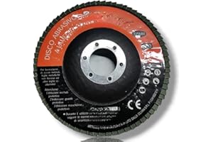 Terryshop74® 3 Dischi Abrasivi Lamellari Grana P100 Ø115 mm per Smerigliatrice Angolare – Disco 115x22 mm per Ferro, Legno e Marmo