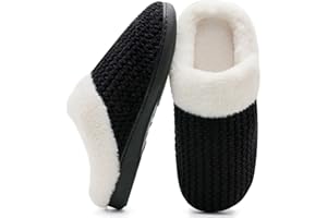 MABOVE Zapatillas de Casa Mujer Con Soporte Arqueado Para Mujeres Cómodas Mula de Invierno Decorativa de Cadena de Moda