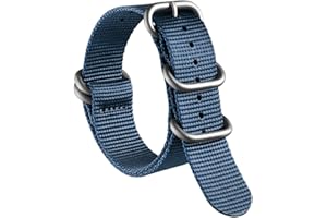 AIYIRUO Nato Correas de Reloj Nylon G10 Correa Multicolor Reemplazo de Acero Correa de Hebilla de Acero Inoxidable para Hombres y Mujeres 18mm 20mm 22mm 24mm