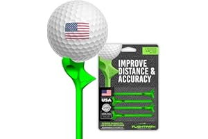 FLIGHTPATH Premium Golf Tees Green 4 Tees X 3.25” Long