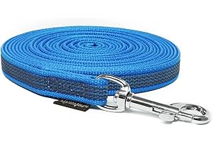 Florsol Mystique® Gummierte Schleppleine 12mm ohne Handschlaufe Standard Karabiner blau 5m